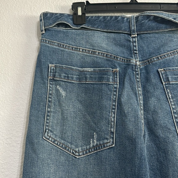 Free People We the Free Wide-Leg Blue Denim Jeans - Picture 7 of 8